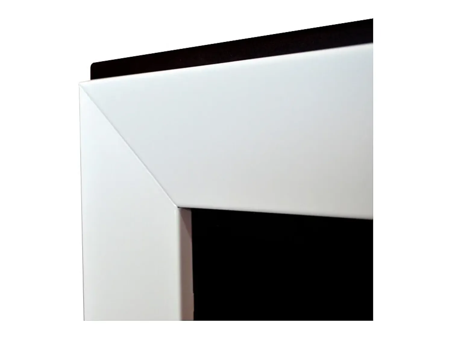 Outlet Lareira a bioetanol branca moldura 550 para parede embutida sem vidro Branco