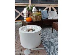 Lareira a bioetanol com braseiro de jardim redondo para interior e exterior RODI d.47,5^ Lareira