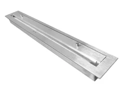 Lareira* Lareira a Bioetanol de Design Integrado C1000 V.3 com Vidro Aberto em 3 Lados Queimador de 2 Litros Preto