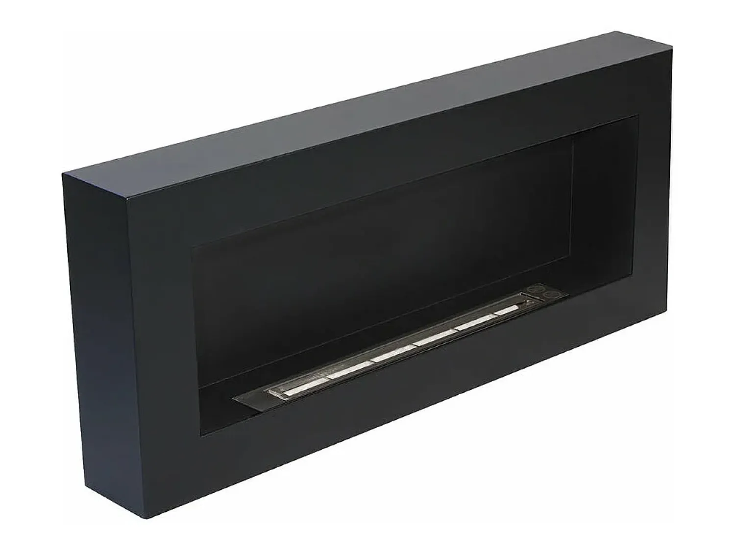 Lareira* Lareira a bioetanol de parede Siena L 90 x D 12 x H 40 Preto