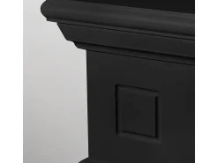 Lareira| Lareira a bioetanol de piso Cambridge em madeira preta 110x37x102h Preto