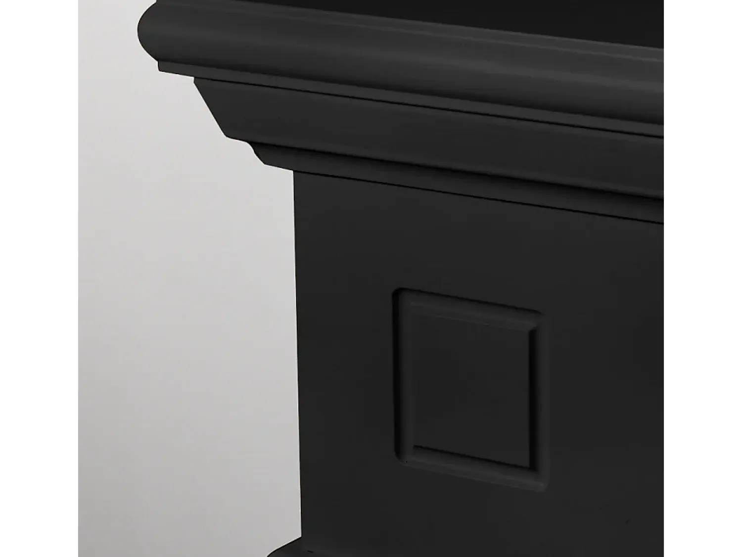 Lareira| Lareira a bioetanol de piso Cambridge em madeira preta 110x37x102h Preto