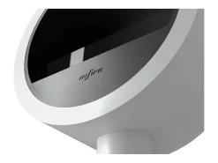 Best Lareira a bioetanol Incyclorcle Stand - Biolareira de piso com design redondo d.70cm branca Branco