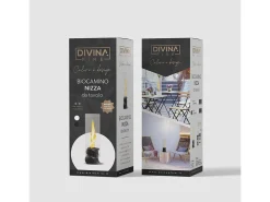 Lareira* Lareira a bioetanol NIZZA preta, lareira de mesa a bioetanol, D14,5 x A46,5, para uso interno e externo. Preto