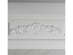 Lareira* Lareira bioetanol biofireplace TRUMAN Efeito mármore L121 x D38 x H108 Branco