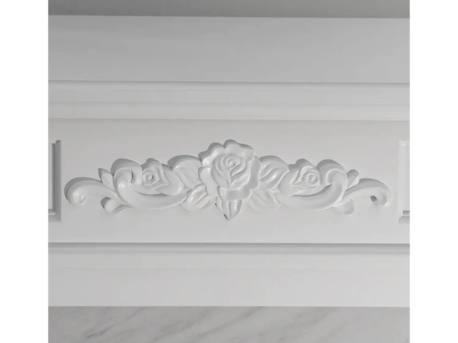 Lareira* Lareira bioetanol biofireplace TRUMAN Efeito mármore L121 x D38 x H108 Branco