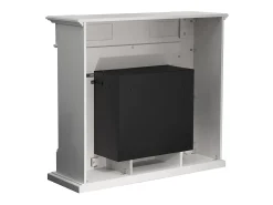 Lareira* Lareira bioetanol biofireplace TRUMAN Efeito mármore L121 x D38 x H108 Branco