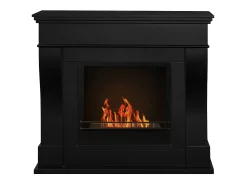 Lareira| Lareira bioetanol de piso WASHINGTON L111 x D43 x H99 Preto