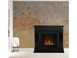 Lareira| Lareira bioetanol de piso WASHINGTON L111 x D43 x H99 Preto