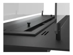 Best Lareira Bioetanol Embutida ou Independente Insert Black 1000 - Lareira Bioetanol Slim Black com Dois Painéis de Vidro, Tanque de 2L - 100cm Preto