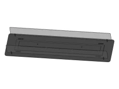 Best Lareira Bioetanol Embutida ou Independente Insert Black 1000 - Lareira Bioetanol Slim Black com Dois Painéis de Vidro, Tanque de 2L - 100cm Preto
