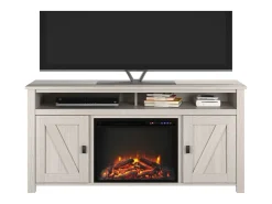 Online Dorel Home Lareira com 2 portas de aglomerado Branco