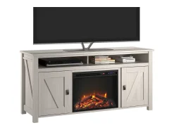 Online Dorel Home Lareira com 2 portas de aglomerado Branco