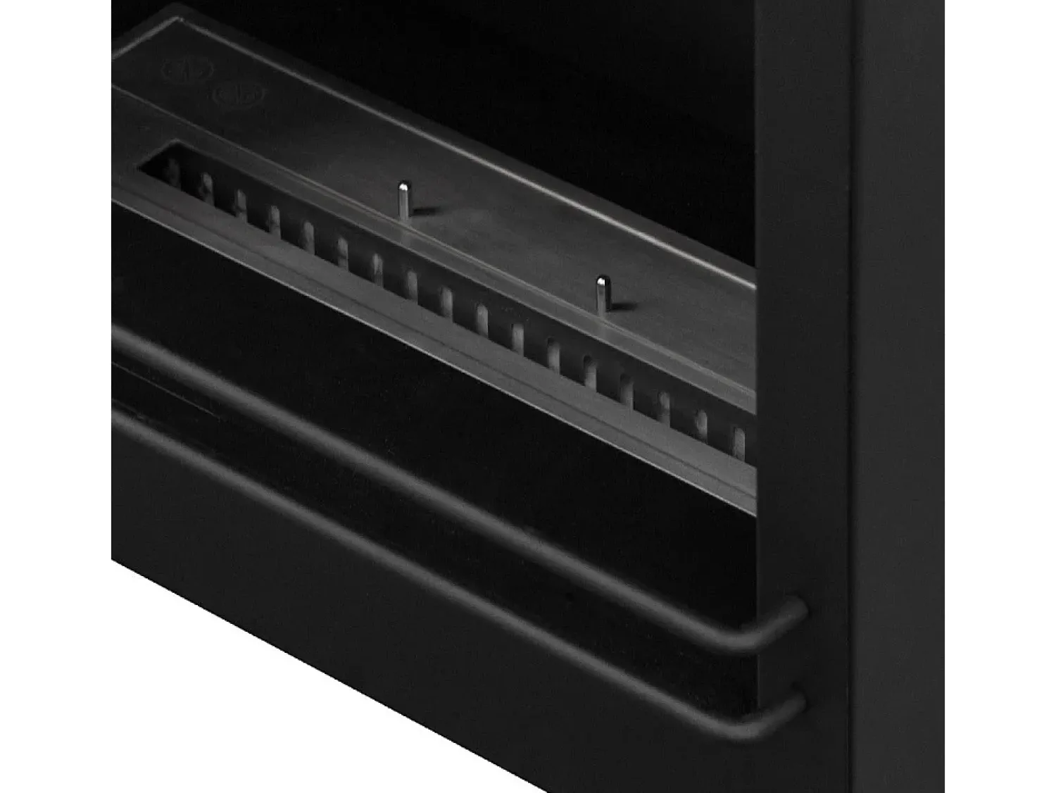 Lareira* Lareira de canto a bioetanol piso de canto biolareira FORD Marrom L110 x D63 x H102 Castanho