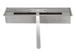 Lareira* Lareira de canto a bioetanol piso de canto biolareira FORD Marrom L110 x D63 x H102 Castanho