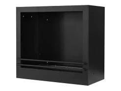 Lareira* Lareira de canto a bioetanol piso de canto biolareira FORD Marrom L110 x D63 x H102 Castanho