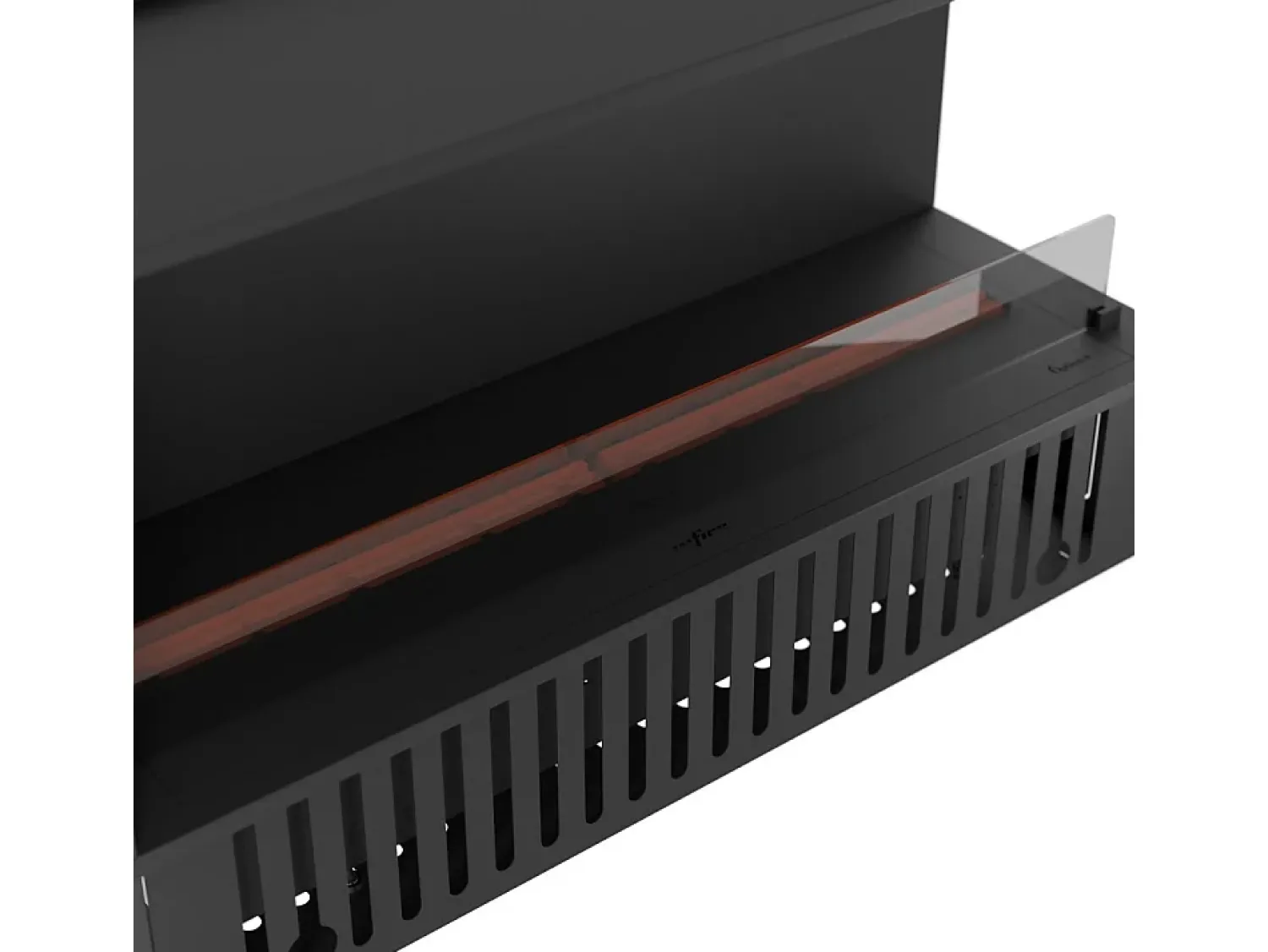 Hot Lareira de embutir Corner R1200 a vapor com chama multicolorida, efeito 3D e controle por aplicativo, tanque de 2,4 l - 120 cm Preto