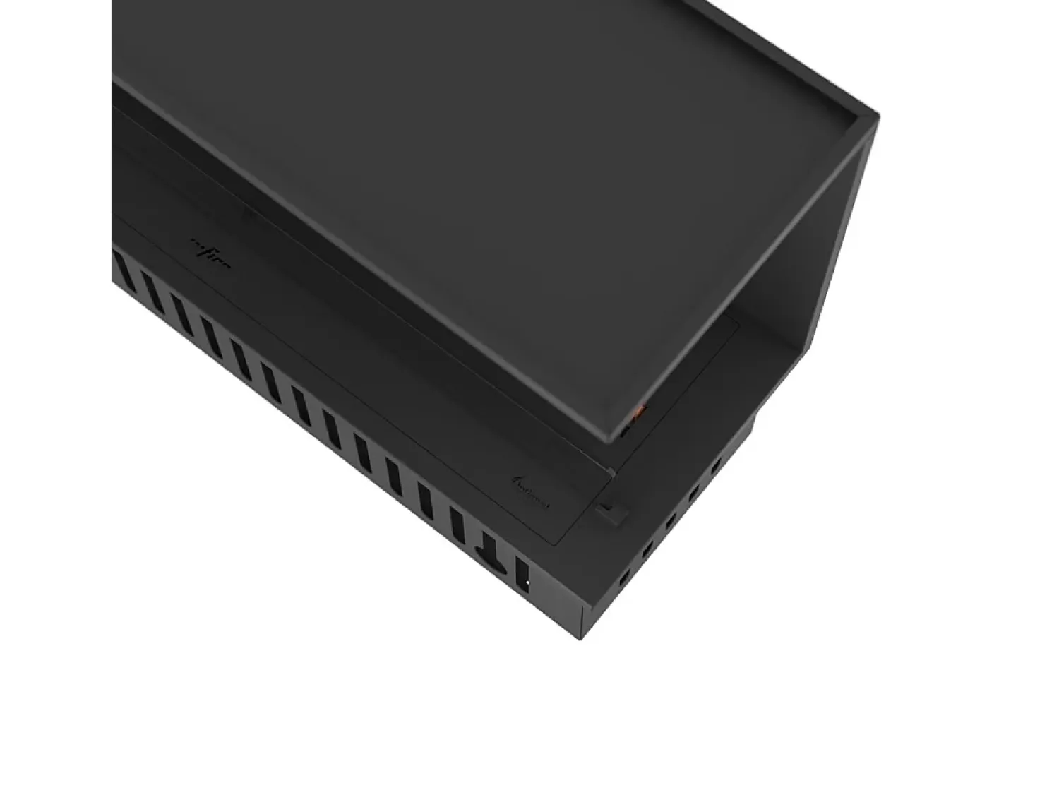 Hot Lareira de embutir Corner R1200 a vapor com chama multicolorida, efeito 3D e controle por aplicativo, tanque de 2,4 l - 120 cm Preto