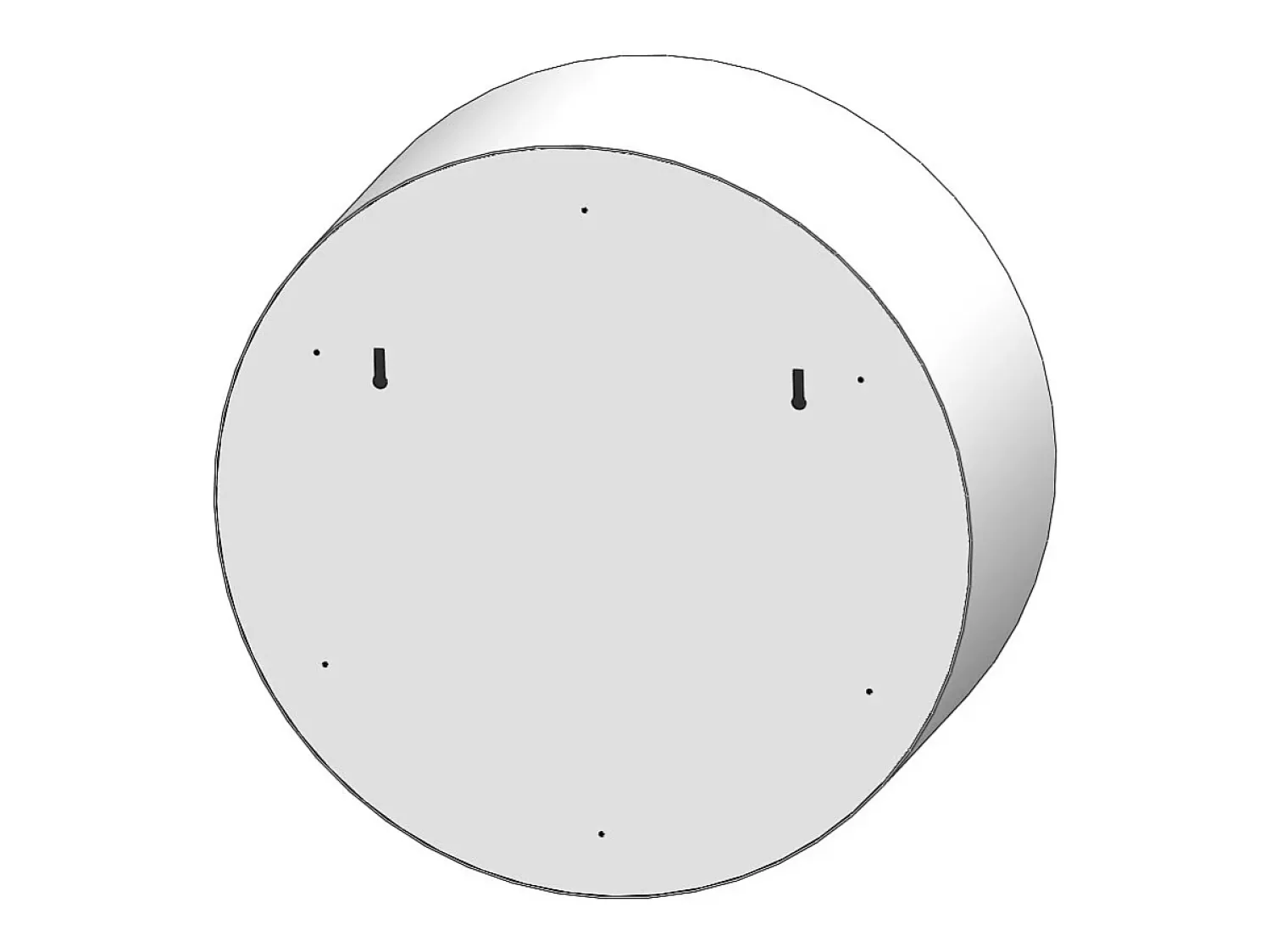 Discount Lareira de parede a bioetanol Incyclorcle - Lareira bioetanol de design redondo para pendurar na parede d.72cm Branca Branco