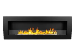 Clearance Lareira de parede a bioetanol bio lareira 120x40 SIENA 120 Preto
