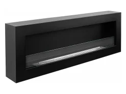Clearance Lareira de parede a bioetanol bio lareira 120x40 SIENA 120 Preto