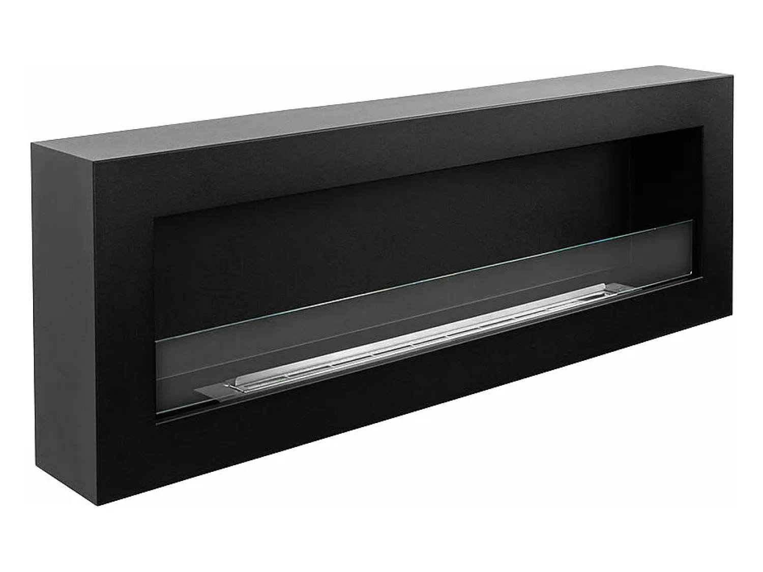 Clearance Lareira de parede a bioetanol bio lareira 120x40 SIENA 120 Preto