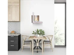 Lareira| Lareira de parede a bioetanol VIENNA L65 x H75 x D23 Branco