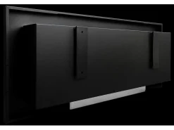 Lareira de parede ou embutida a bioetanol Livorno Nero L 90 x D 12 x H 40 com vidro^ Lareira