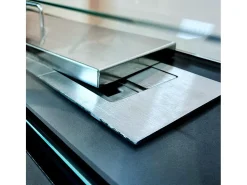 Lareira| Lareira de piso a bioetanol para interior e exterior Giotto S 100x30x70 Preto