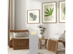Lareira* Lareira de piso a bioetanol para interior e exterior Ischia 40x40x115 Branco