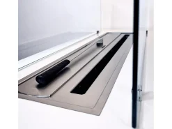 Lareira| Lareira de piso a bioetanol para interior e exterior CARAVAGGIO L100xD40xH40 cm Branco