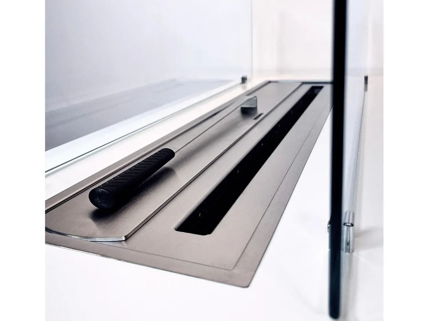 Lareira| Lareira de piso a bioetanol para interior e exterior CARAVAGGIO L100xD40xH40 cm Branco
