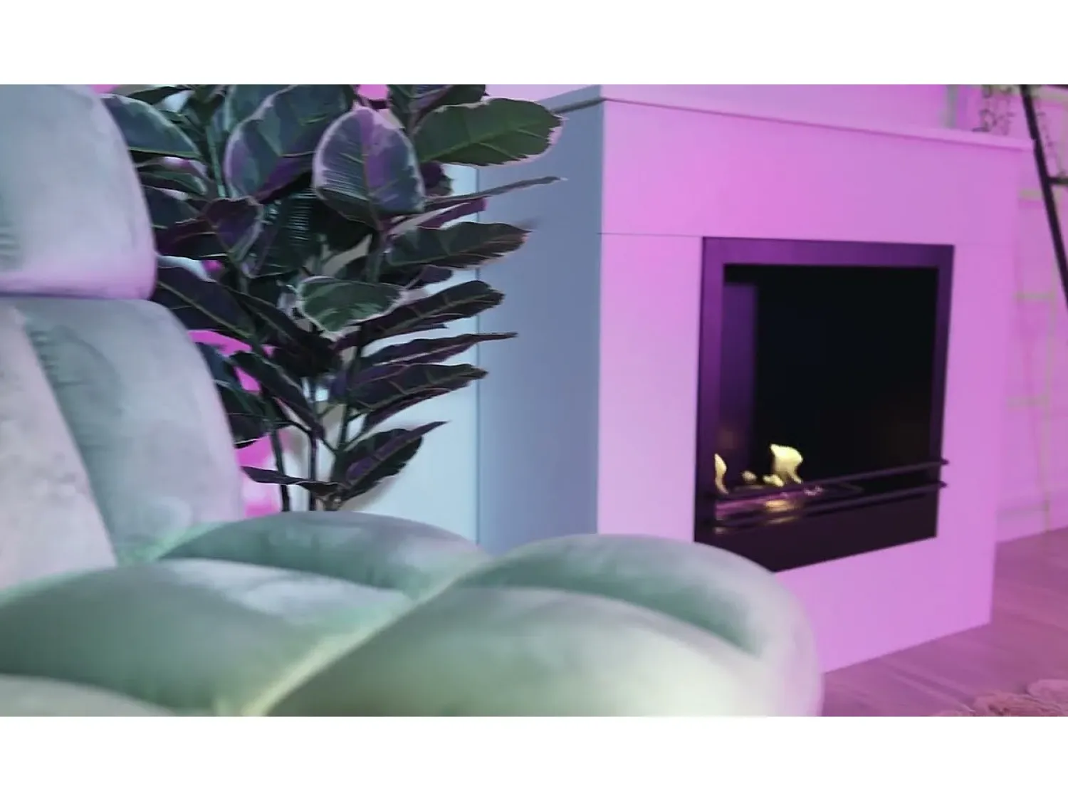 Lareira| Lareira de piso a bioetanol em madeira branca Fabricado na Itália Michelangelo 96x36x90h Branco