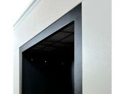 Lareira| Lareira de piso a bioetanol em madeira branca Fabricado na Itália Michelangelo 96x36x90h Branco