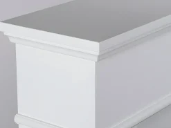 Lareira*FLAMATECH Lareira eléctrica de pousar VESUVIA - com cobertura - C98 x L24 x A102.5cm - Branco