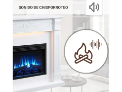 Lareira* Lareira elétrica BALDERIA Hikaru - Lareira de chão - Branca Branco