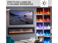 Lareira elétrica BALDERIA Agnes 60 - Lareira de parede ou embutida -^ Lareira