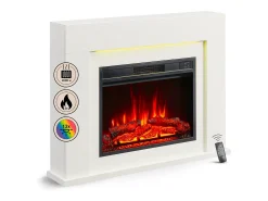 Best Lareira elétrica BALDERIA Finn Design - Lareira de pé - Branco