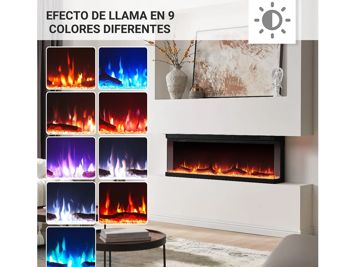 Lareira elétrica BALDERIA Orson 50 - Lareira embutida -^ Lareira