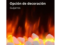 Lareira| Lareira elétrica BALDERIA Enjo - Lareira de parede, aquecimento 2000 W - Branco