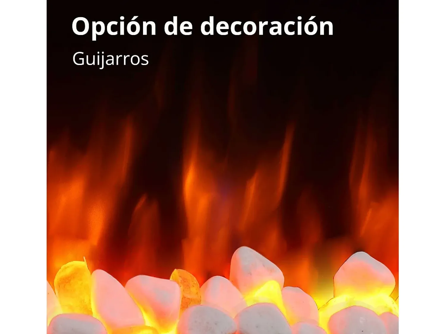 Lareira| Lareira elétrica BALDERIA Enjo - Lareira de parede, aquecimento 2000 W - Branco