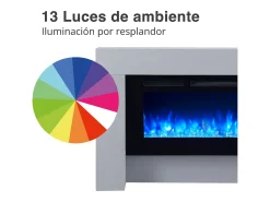 Lareira* Lareira elétrica BALDERIA Zeus - Lareira de chão, aquecimento 2000 W - Aspecto betão Cinzento