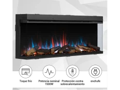 Lareira| Lareira elétrica BALDERIA Athena smart 52 - Lareira embutida - Preto