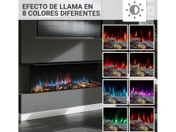 Lareira| Lareira elétrica BALDERIA Athena smart 52 - Lareira embutida - Preto