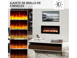 Lareira| Lareira elétrica BALDERIA Fiamma 48 - Lareira embutida - Preto