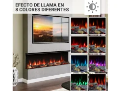 Lareira| Lareira elétrica BALDERIA Athena smart 60 - Lareira embutida - Preto