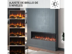 Lareira| Lareira elétrica BALDERIA Athena smart 60 - Lareira embutida - Preto