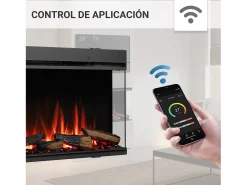 Lareira| Lareira elétrica BALDERIA Athena smart 60 - Lareira embutida - Preto