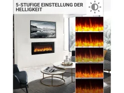 Lareira| Lareira elétrica BALDERIA Fiamma 40 - Lareira embutida - preta Preto