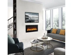 Lareira| Lareira elétrica BALDERIA Fiamma 40 - Lareira embutida - preta Preto